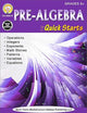 Mark Twain Pre Algebra Workbook, Math Book for Grade 6 and Up, Operations, Integers, Exponents, Patterns, Mathematics Equations, and More, Classroom or Homeschool Curriculum, Quick Starts Series