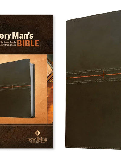 Every Man's Bible NLT (LeatherLike, East–West Grey)