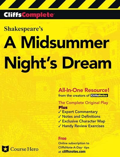 CliffsComplete Shakespeare's A Midsummer Night's Dream
