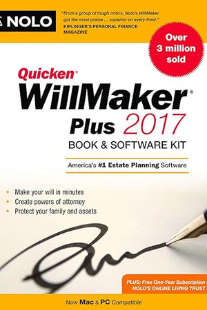 Quicken Willmaker Plus 2017: Book & Software Kit