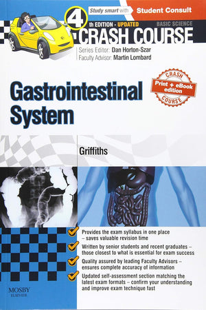 Crash Course Gastrointestinal System Updated Print + eBook edition