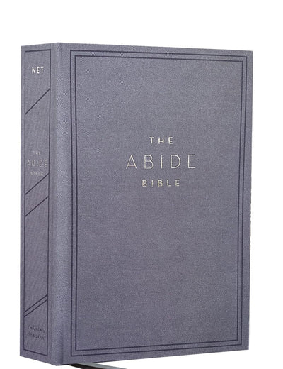 NET, Abide Bible, Cloth over Board, Blue, Comfort Print: Holy Bible