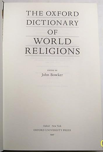 The Oxford Dictionary of World Religions