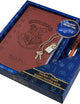 Harry Potter Lockable Diary with UV Invisible Ink Pen for Kids, Teens, Secret Journal with Key, Lined Pages, Stationery Supplies, Gifts for Kids (Brown UV Pen)
