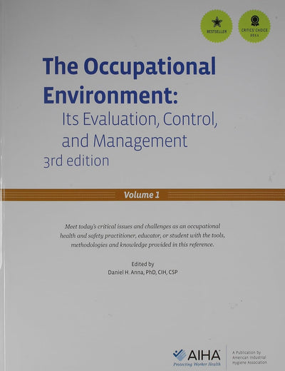 Occupational Environment Its Evaluation, Control and Management