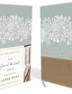 NIV, Journal the Word Bible, Large Print, Leathersoft, Teal/Tan: Reflect, Journal, or Create Art Next to Your Favorite Verses