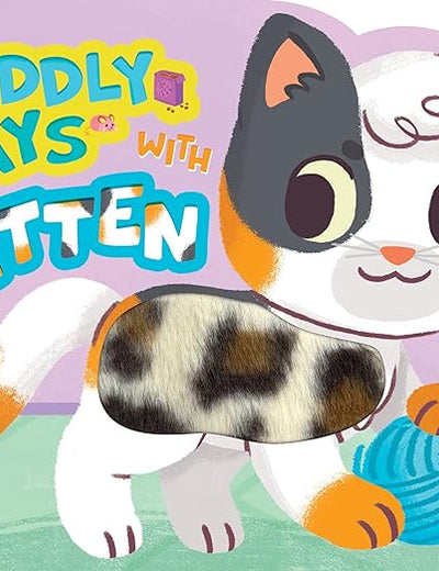 Little Hippo Books Cuddly Days with Kitten - Touch and Feel Board Book - Sensory Board Book