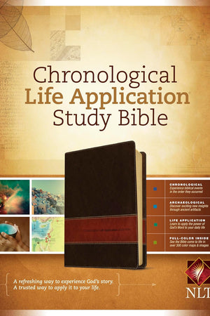 NLT Chronological Life Application Study Bible, TuTone (LeatherLike, Brown/Tan)