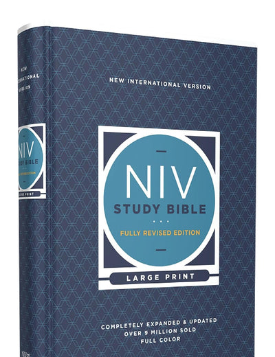 NIV Study Bible, Fully Revised Edition (Study Deeply. Believe Wholeheartedly.), Large Print, Hardcover, Red Letter, Comfort Print