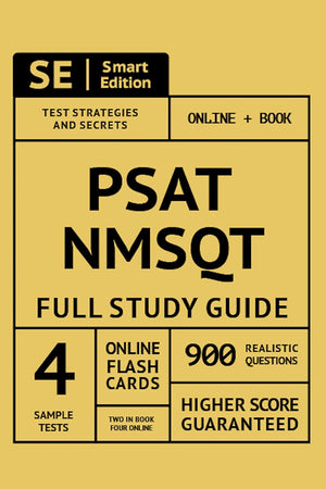 Psat/Nmsqt Full Study Guide: Complete Subject Review With 4 Full Practice Tests, Realistic Questions Both in the Book and Online Plus Online Flashcards