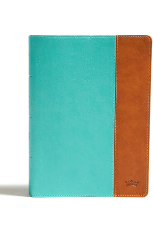 CSB Tony Evans Study Bible, Teal/Earth LeatherTouch, Black Letter, Study Notes and Commentary, Articles, Videos, Charts, Easy-to-Read Bible Serif Type