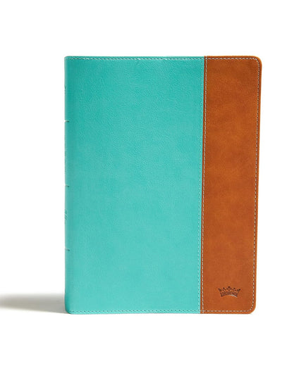 CSB Tony Evans Study Bible, Teal/Earth LeatherTouch, Black Letter, Study Notes and Commentary, Articles, Videos, Charts, Easy-to-Read Bible Serif Type