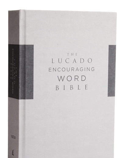 NIV, Lucado Encouraging Word Bible, Cloth over Board, Gray, Comfort Print: Holy Bible, New International Version