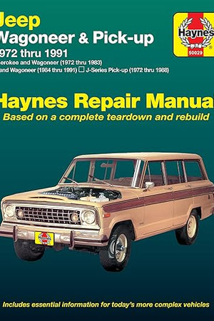 Jeep Wagoneer (72-83), Grand Wagoneer (84-91), Cherokee (72-83) & J-Series Pick-ups (72-88) Haynes Repair Manual (Does not include 1984 and later Comanche Pick-up models.)