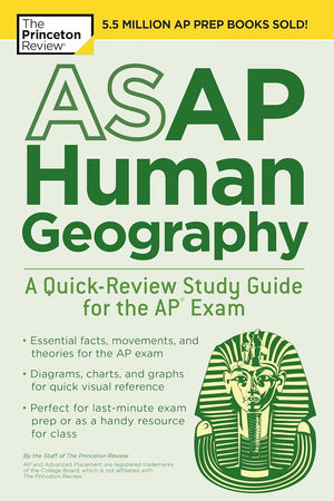 ASAP Human Geography: A Quick-Review Study Guide for the AP Exam (College Test Preparation)