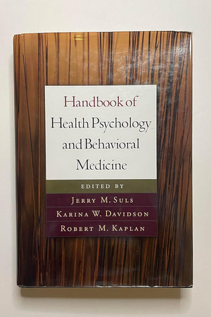Handbook of Health Psychology and Behavioral Medicine