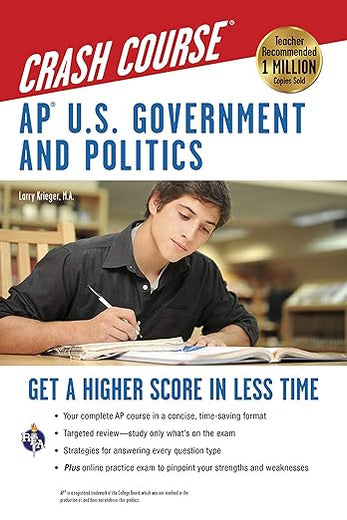 AP® U.S. Government & Politics Crash Course Book + Online (Advanced Placement (AP) Crash Course)