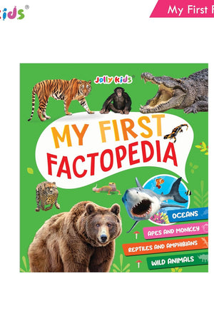 Jolly Kids My First Factopedia: Oceans, Apes and Monkeys, Reptiles and Amphibians, and Wild Animals 4 in 1 Book for Kids Aged 3-8 Years| Learn About ... Kids My First Factopedia Books For Kids)