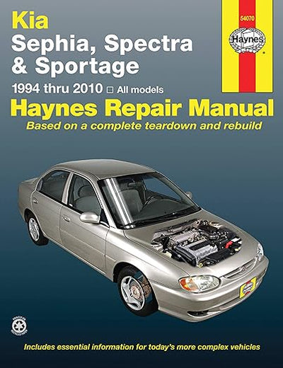 Kia Sephia (94-01), Spectra (00-09) & Sportage (05-10) Haynes Repair Manual