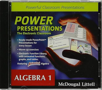 Holt McDougal Larson Algebra 1: Power Presentations: The Electronic Classroom CD-ROM