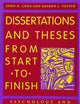 Dissertations And Theses from Start to Finish: Psychology And Related Fields