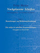 Fritz Meier, Nachgelassene Schriften, Band 1. Bemerkungen zur Mohammedverehrung, Teil 2. Die taṣliya in sufischen Zusammenhängen (German Edition)