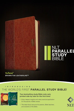 NLT Parallel Study Bible, TuTone (LeatherLike, Brown/Tan)