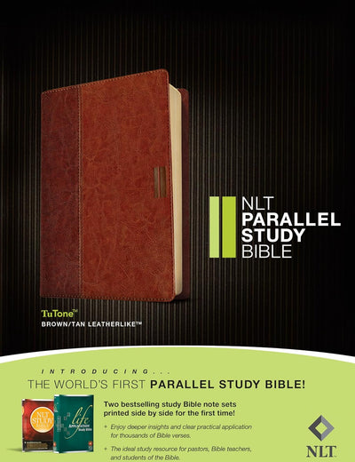 NLT Parallel Study Bible, TuTone (LeatherLike, Brown/Tan)
