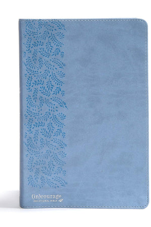 CSB (in)courage Devotional Bible, Blue LeatherTouch, Indexed, Black Letter, Full-Color Design, Devotionals, Journaling Space, Reading Plans, Easy-to-Read Bible Serif Type