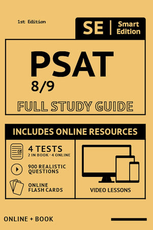 Psat 8/9: Complete Subject Review With 4 Full Practice Tests Book + Online, Plus Online Flashcards