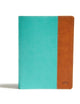CSB Tony Evans Study Bible, Teal/Earth LeatherTouch, Indexed, Black Letter, Study Notes and Commentary, Articles, Videos, Charts, Easy-to-Read Bible Serif Type