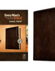 Every Man’s Bible NLT, Large Print, Deluxe Explorer Edition (LeatherLike, Rustic Brown, Indexed)