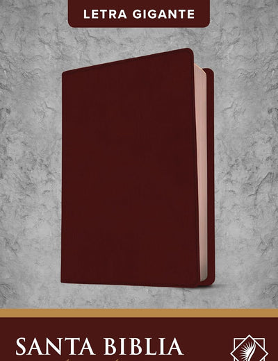 Santa Biblia NTV, Edición clásica, letra gigante (SentiPiel, Vino tinto, Letra Roja) (Spanish Edition)