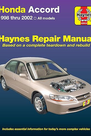 Honda Accord 1998 thru 2002 Haynes Repair Manual: All Models
