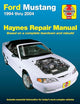 Ford Mustang 1994 thru 2004 Haynes Repair Manual: 1994 thru 2004