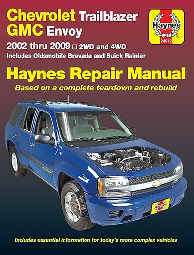 Chevrolet TrailBlazer, TrailBlazer EXT, GMC Envoy, GMC Envoy XL, Oldsmobile Bravada & Buick Rainier with 4.2L, 5.3L V8 or 6.0L V8 engines (02-09) Haynes Repair Manual