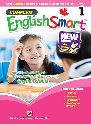 Complete EnglishSmart (New Edition) Grade 1: Canadian Curriculum English Workbook