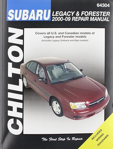 Chilton Total Car Care Subaru Legacy 2000-2009 & Forester 2000-2008 Repair Manual