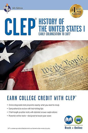 CLEP® History of the U.S. I Book + Online (CLEP Test Preparation)