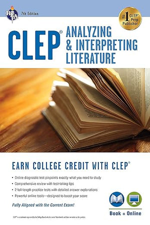 CLEP® Analyzing & Interpreting Literature Book + Online (CLEP Test Preparation)