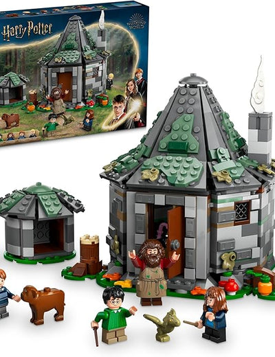 LEGO Harry Potter Hagrid's Hut: an Unexpected Visit - Harry Potter Toy for Boys & Girls Ages 8+ - Kids Building Toys W/Buildable House, 7 Minifigures & Dragon - 76428