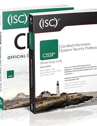 ISC2 CISSP Certified Information Systems Security Professional Official Study Guide 8th Ed. + ISC2 CISSP Certified Information Systems Security Professional Official Practice Tests Kit