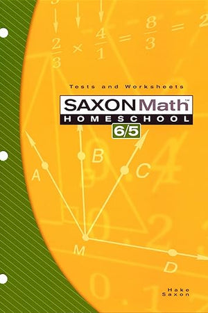 Saxon Math Homeschool 6/5: Tests and Worksheets