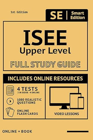 Isee Full Study Guide: Complete Subject Review With 4 Full Practice Tests, Realistic Questions Both in the Book and Online Plus Online Flashcards