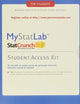 MyStatLab Student Access Kit: Including Statcrunch