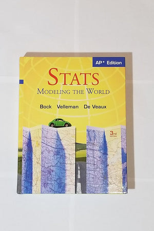 Stats: Modeling the World Nasta Edition Grades 9-12