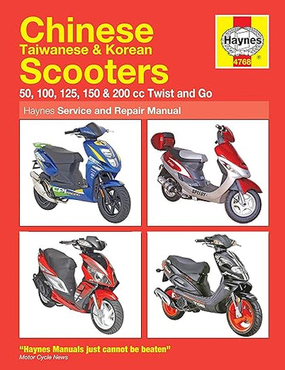 Chinese Taiwanese & Korean Scooters 50cc Thru 200cc, '04-'09: 50, 100, 125, 150 & 200 Cc Twist and Go