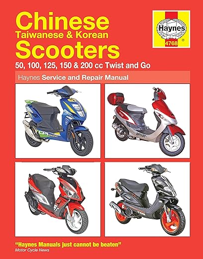 Chinese Taiwanese & Korean Scooters 50cc Thru 200cc, '04-'09: 50, 100, 125, 150 & 200 Cc Twist and Go