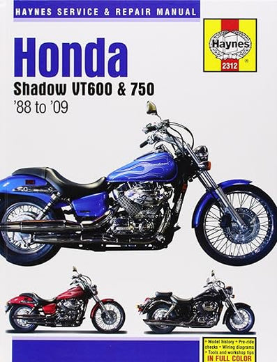 Honda Shadow VT600, 1988-2009 (Haynes Service & Repair Manual)