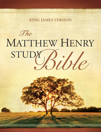 The Matthew Henry Study Bible (Hardcover, Red Letter)